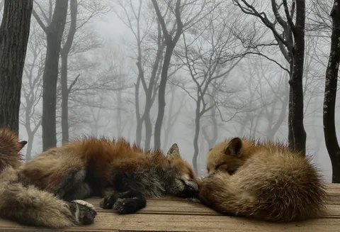 霧の森で重なる眠り