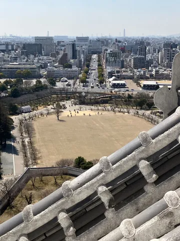 古城から見下ろす街並み