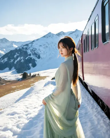 雪景と列車の静かな物語