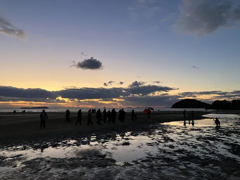 夕焼け空と水面の映り込み
