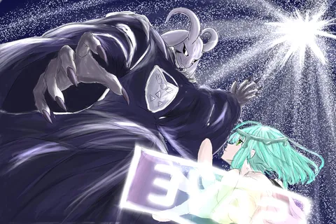 星影の対峙——光と闇の刻