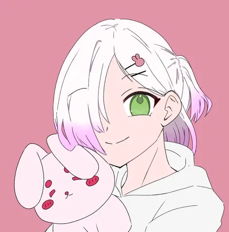 うさちゃんと一緒の淡い世界