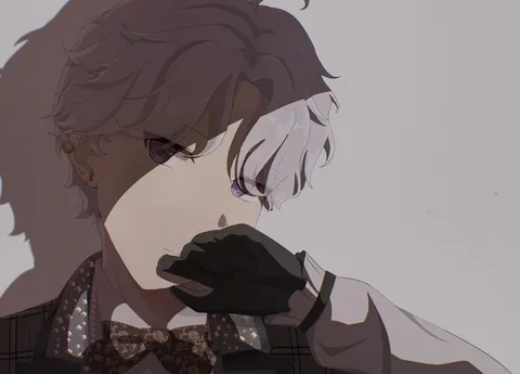 光と影のアンニュイな表情