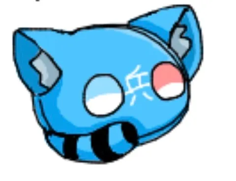 青い招き猫？