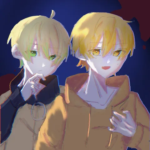 光と影のツーショット