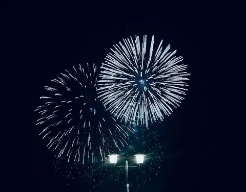 星降る夜空に咲く花