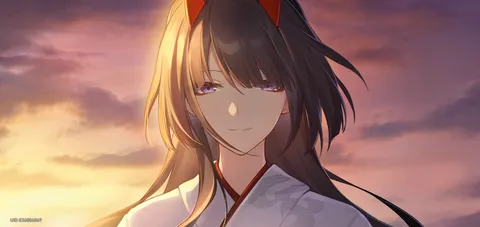 夕焼けにほどける色