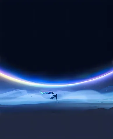 光の境界に立つ影