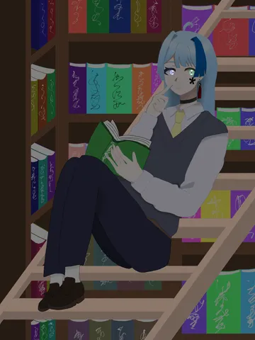 本に囲まれた読書タイム