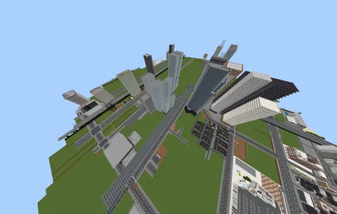 マインクラフトの現代都市
