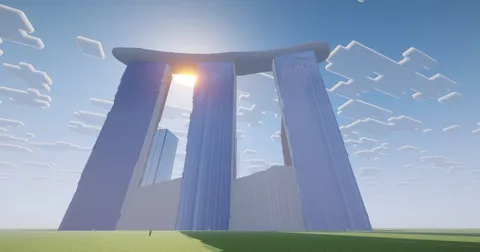 仮想世界の巨大建造物