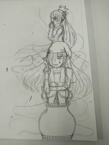 奇妙な壺から現れる少女たち