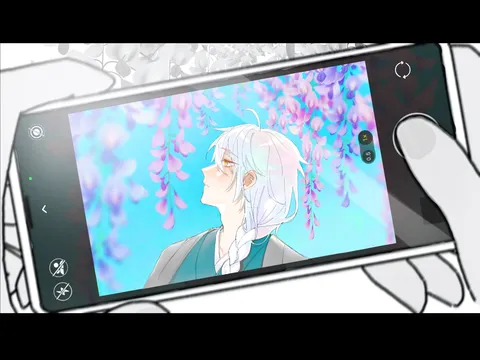 画面の中の花見席