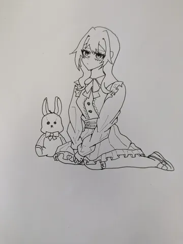 ぬいぐるみと少女の静かな時間