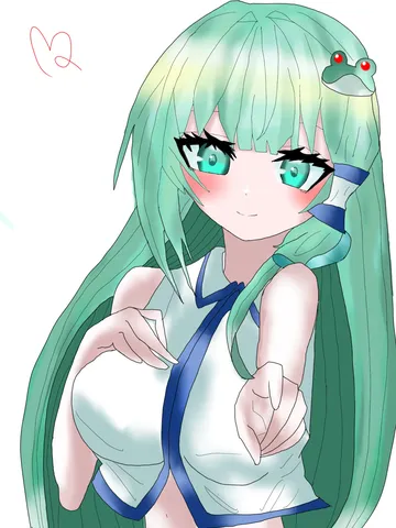 緑の海風と指先の光