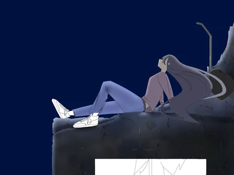 夜風に漂う静かな瞬間