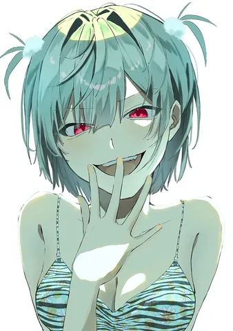 涼風と水着の微笑み