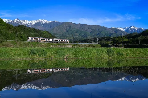 山と湖と列車の静かな旅