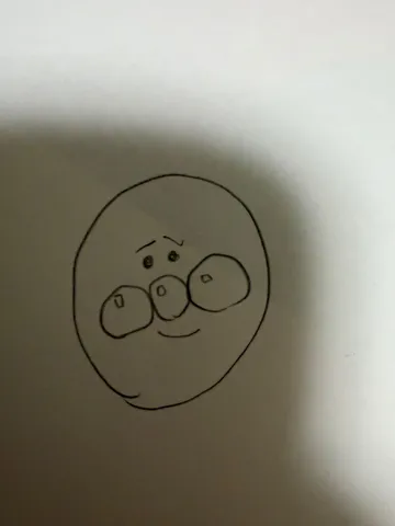 描かれた不思議な表情