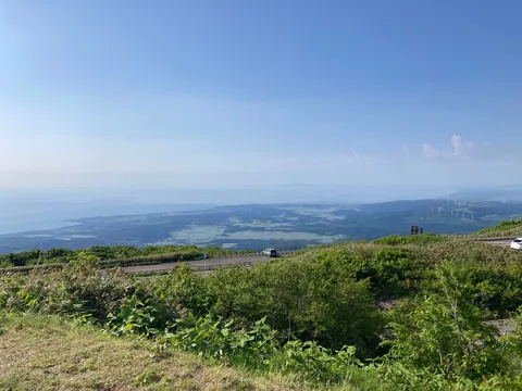 青い空と緑のコントラスト