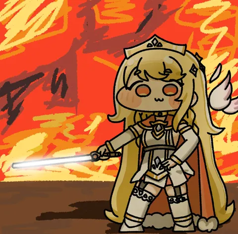 炎と剣、少女の決意