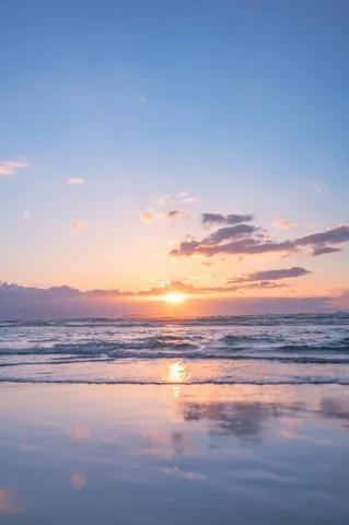 静寂の海と空のグラデーション
