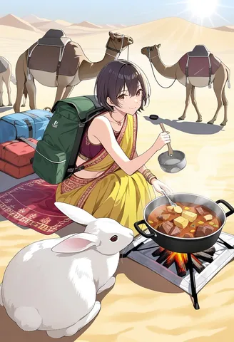 砂漠でのんびり煮込み
