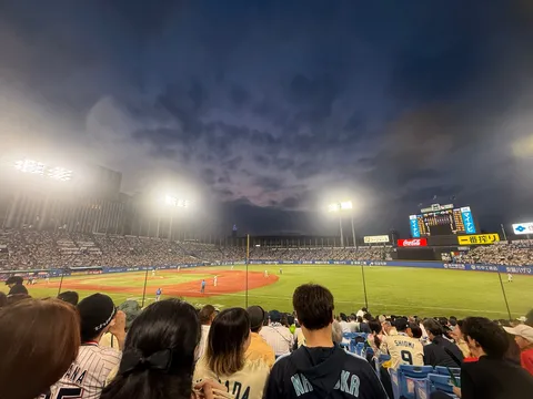 熱気溢れる神宮球場