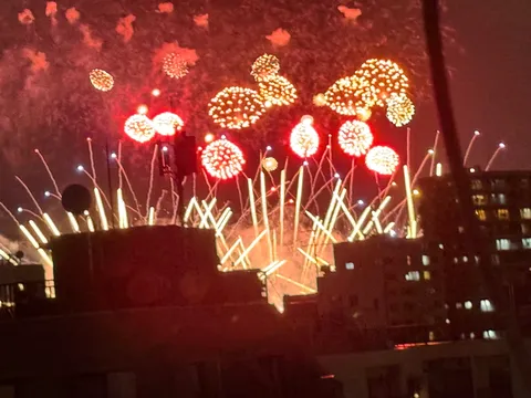 夜空を彩る大輪の花火