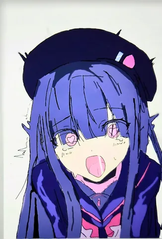 瞳にハート、甘酸っぱい表情