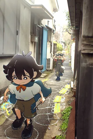 路地の奥へと、駆ける影