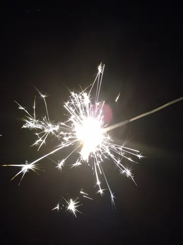闇夜に咲く、光の花火