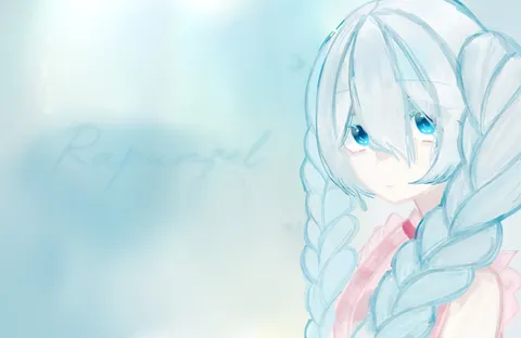 水彩の髪、儚い瞳