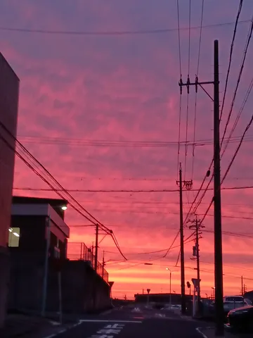 沈む空と街の静寂