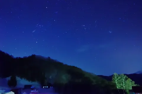 満天の星空と静かな夜