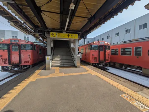 雪国の静かな停車場