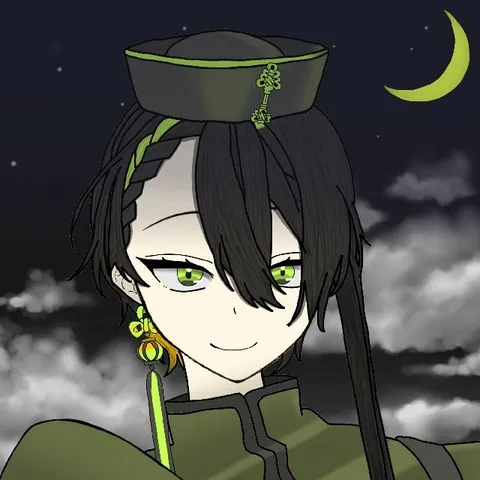 月夜に映える神秘的な肖像