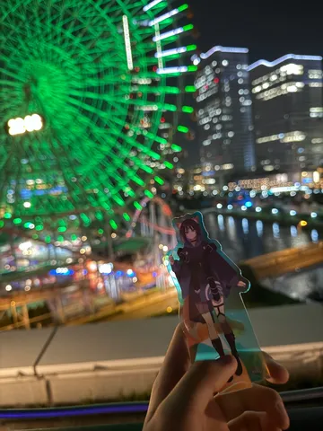 推しと観覧車、夜景の共演