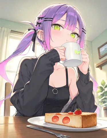 甘い朝食と癒しの時間