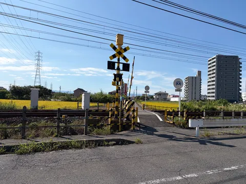 線路の向こうの夏景色