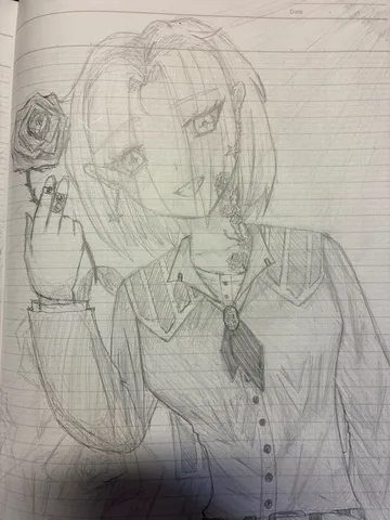 薔薇と少女、宿る儚さ