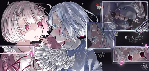 物語が始まる、淡い光と影の二人
