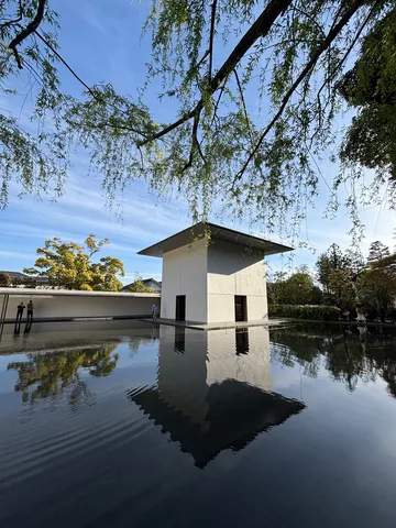 静寂の水面とミニマルな建築