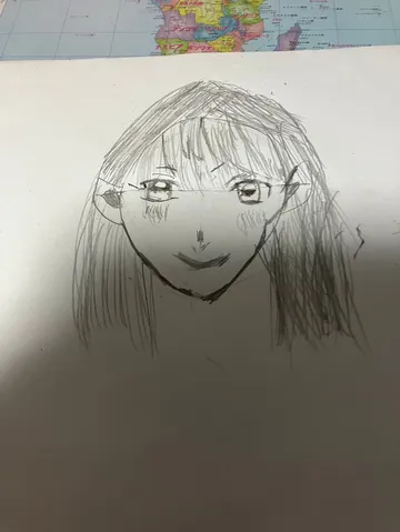 淡い表情のポートレート