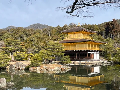 黄金に輝く寺院の静寂