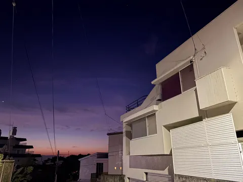 夕暮れワイヤーアート