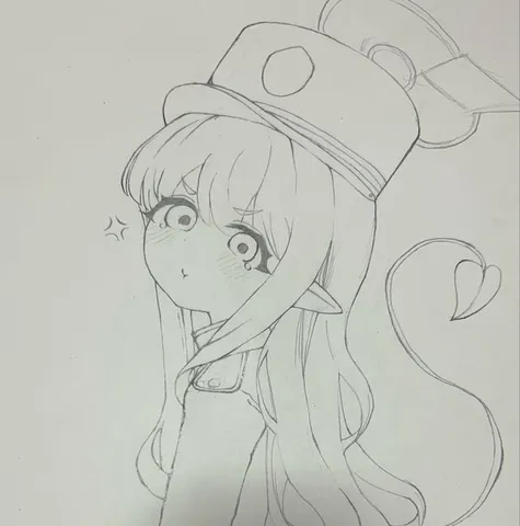 帽子と長髪が紡ぐ静かな世界