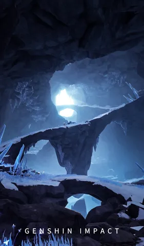 氷晶洞窟の神秘的な光景