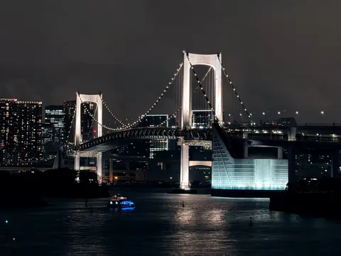 光をまとう夜の架け橋