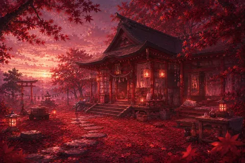 紅葉燃ゆる黄昏時